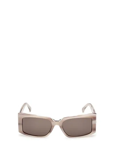 Max Mara Spark 54mm Rectangular Sunglasses In Brown