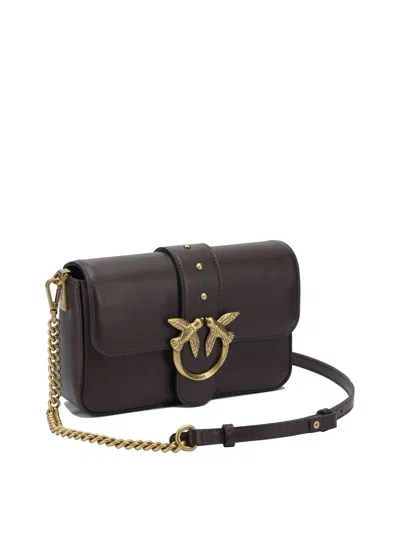 Pinko Shoulder Bags Black In Purple