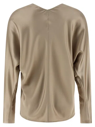 Brunello Cucinelli Blusa - Beis In Brown