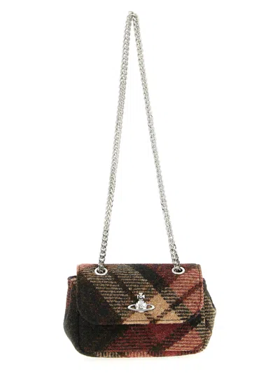 Vivienne Westwood Small Purse Chain Shoulder Bags Red In Brown