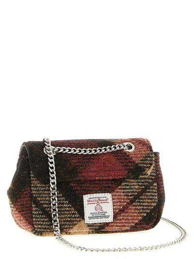 Vivienne Westwood Small Purse Chain Shoulder Bags Red In Brown