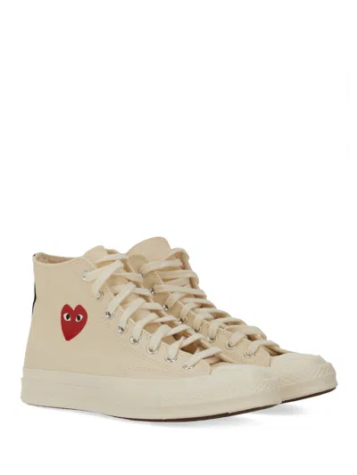 Comme Des Garcon Play X Converse Sneaker With Logo In Neutral
