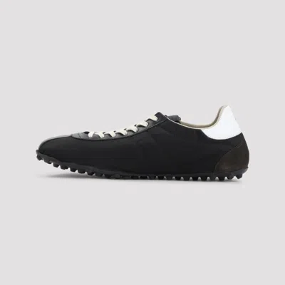 Maison Margiela Sprinters Low Top Cotton Blend Sneakers In Black