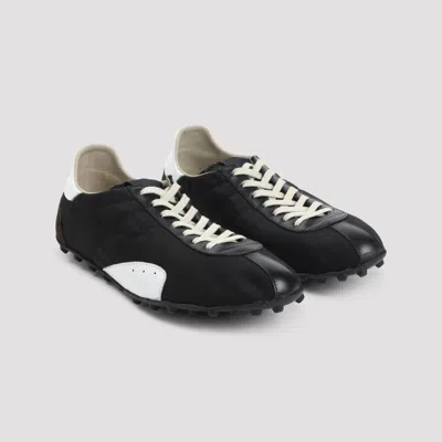 Maison Margiela Sprinters Low Top Cotton Blend Sneakers In Black