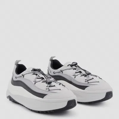 Moon Boot Chunky Sole Sneakers Featuring Mesh Panels In Gray