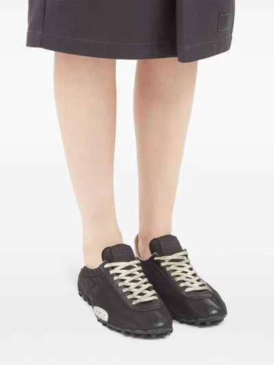 Maison Margiela Sprinters Low Sneakers In Brown