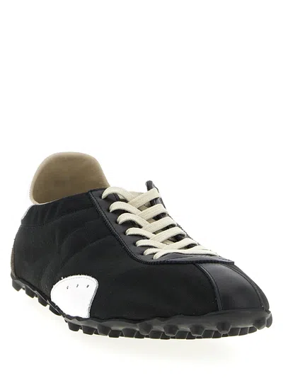 Maison Margiela Sprinters Low Top Cotton Blend Sneakers In Animal Print