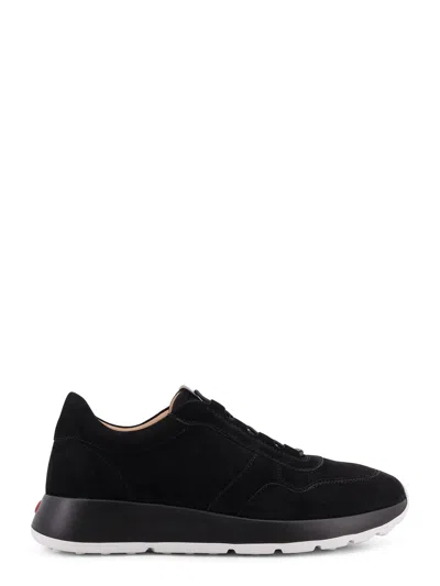 Tod's Suede Sneakers Low Profile Rubber Sole In Black