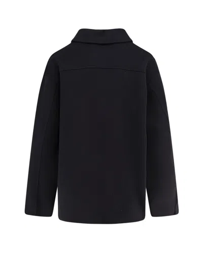 Paltò Susanna Flap-pocket Pointed-collar Jacket In Black