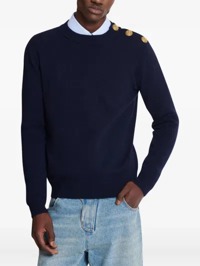 Balmain Sweater In Blue