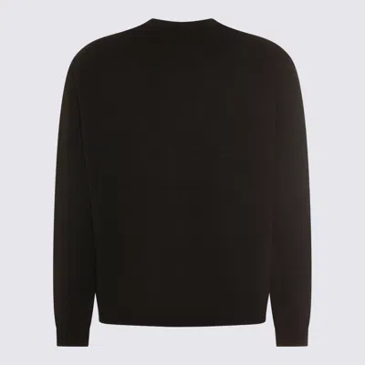 Maison Kitsuné Black Fox Head Cardigan With Buttons Closure In Black