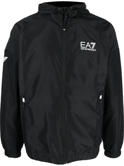 Ea7 Sweaters Blacks And Greys In Black