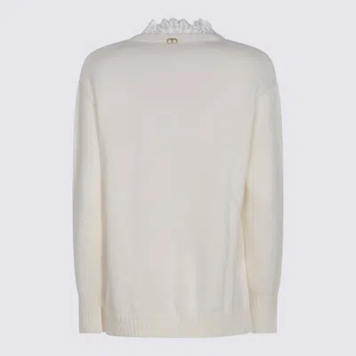 Twinset Suéter Cuello Redondo - Blanco In Multi