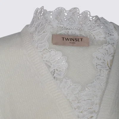 Twinset Suéter Cuello Redondo - Blanco In Multi