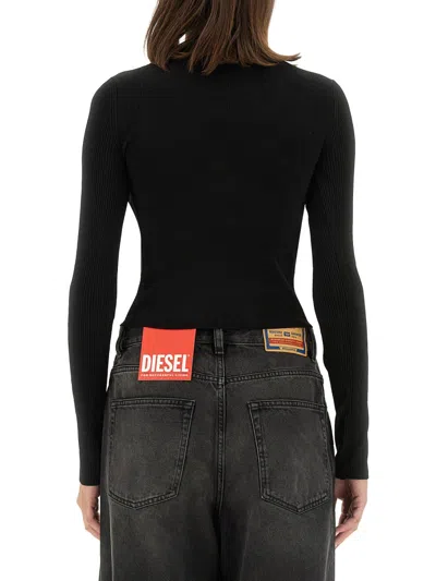 Diesel T-shirt T-uncutie-long-ls-od In Black