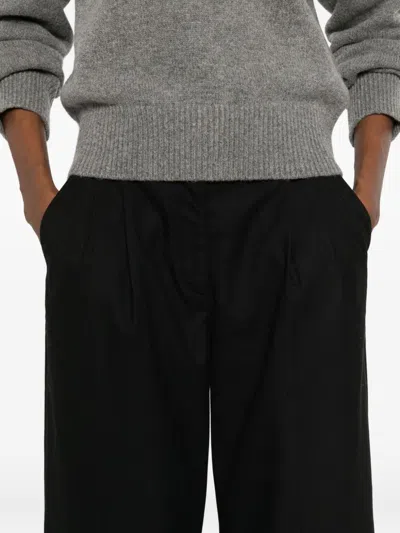 Dunst Pleated Trousers In Black