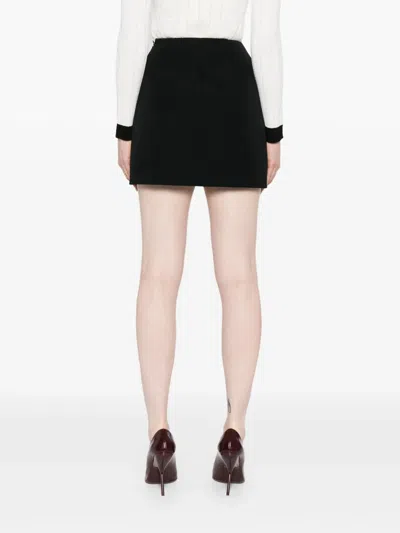 Balmain Virgin Wool Skirt In Black