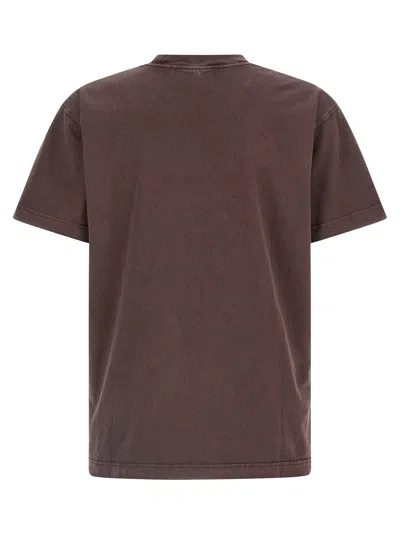 Carhartt Work In Progress Vista Loose Fit Logo T-shirt In Burgundy