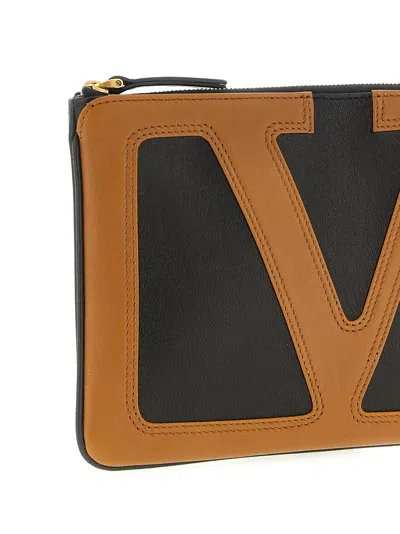 Valentino Viva Superstar Clutch Brown In Brown