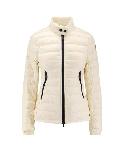 Moncler Grenoble Ivory Nylon Walibi Down Jacket In Neutral