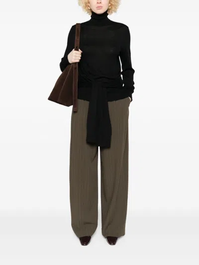 Totême Toteme Double Sleeve Turtleneck Clothing In Black