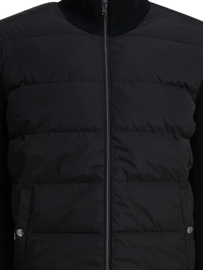 Herno Wool Down Jacket Comforter Jackets And Coats Black In Black