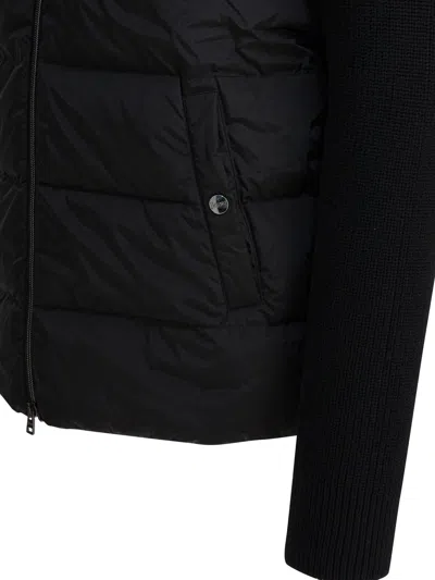 Herno Wool Down Jacket Comforter Jackets And Coats Black In Black