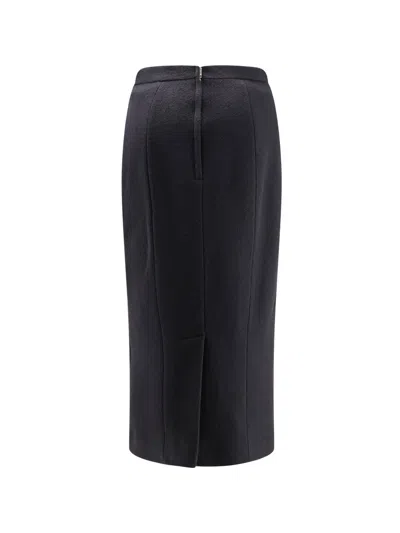 Dolce & Gabbana High-rise Satin Pencil Skirt In Black