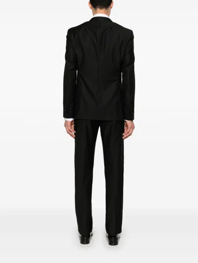 Boglioli Tailored Blazer Peak Lapels In Black