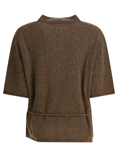 Umarmung Wool-blend Crew-neck Sweater Knitwear Brown In Brown