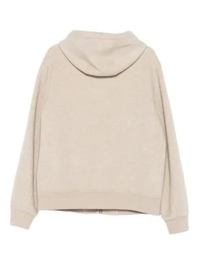 Montecore Zip-up Hoodie In Neutral