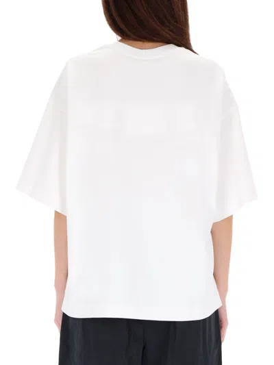 Alexander Wang Crystal Hotfix Star Jersey T-shirt In White