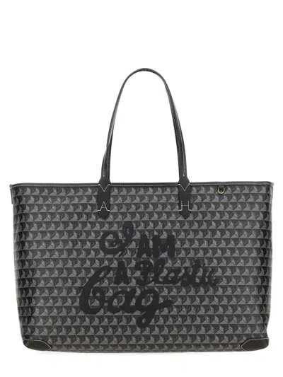 Anya Hindmarch I Am Plastic Bag Tote Bag In Gray