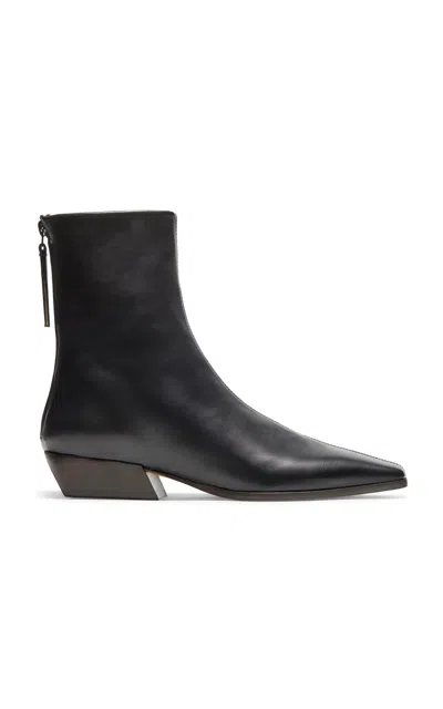 Emme Parsons Minori Leather Ankle Boots In Black