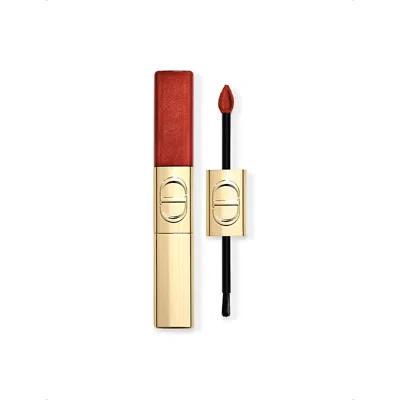 Dior 747 Flame Rouge  Limited Edition Sequin Liquid Duo In Red