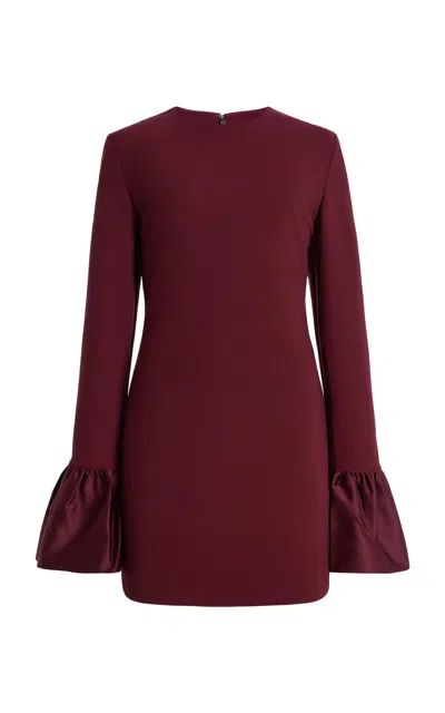 Rotate Birger Christensen Rotate Birgerchristensen Mini Dress In Burgundy