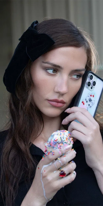 Wildflower Cases Kitty Shake Iphone Case In Black