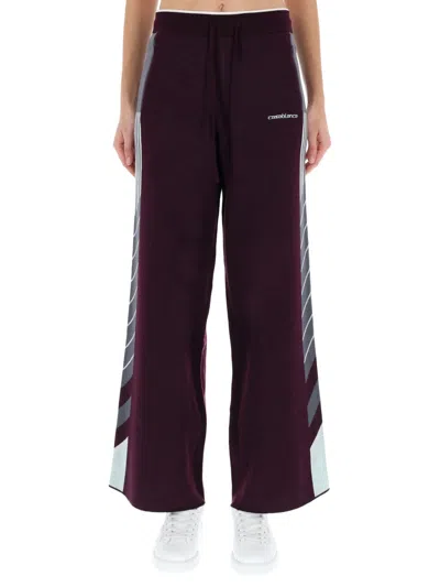 Casablanca "diagonal" Tennis Pants In Black