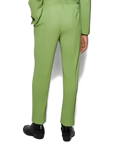 Issey Miyake Quartz Green Tailored Pleats 1 Trousers In Green
