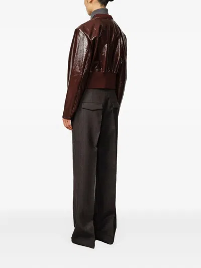 Herskind Herry Leather Jacket In Brown