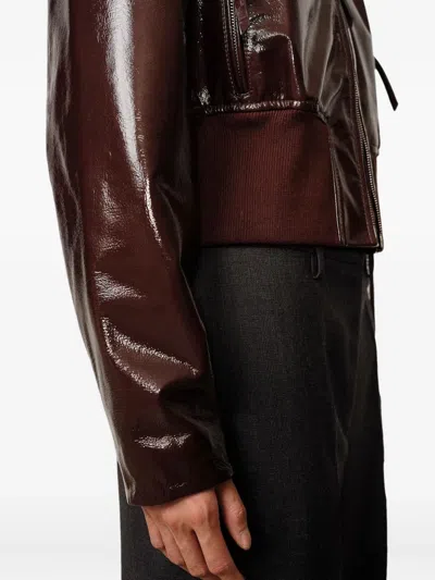 Herskind Herry Leather Jacket In Brown