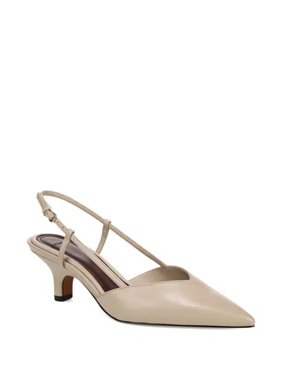 Vince Levvy Pointed Slingback Pumps In Brown