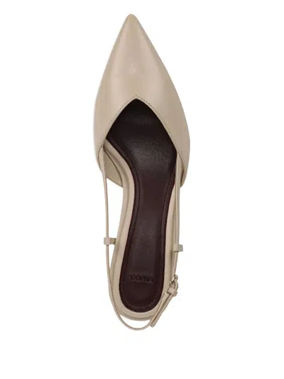 Vince Levvy Pointed Slingback Pumps In Brown