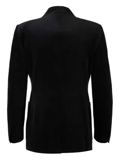 Tom Ford Leather Jacket In Black