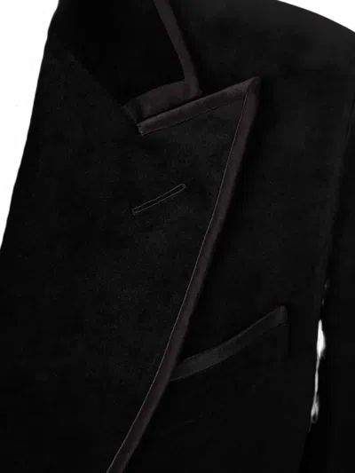 Tom Ford Leather Jacket In Black
