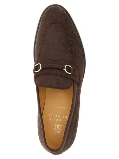 Brunello Cucinelli 'penny Loafer' Loafers In Brown
