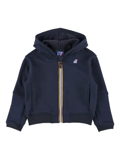 K-way Hooded Zip-up Top In Blue