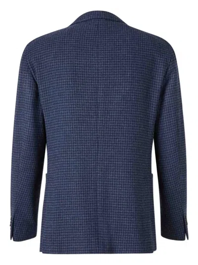 Boglioli Notched Wool Jacket In Blue