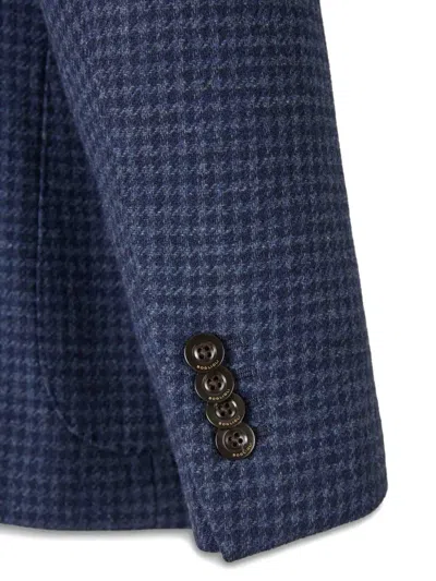 Boglioli Notched Wool Jacket In Blue