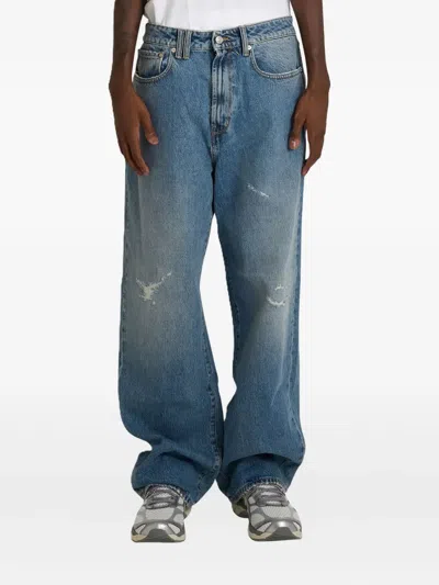 Cycle Distressed Jeans In Blue